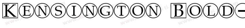Kensington Bold字体转换